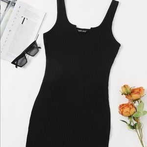SHEIN Notched Neck Tank Bodycon Dress